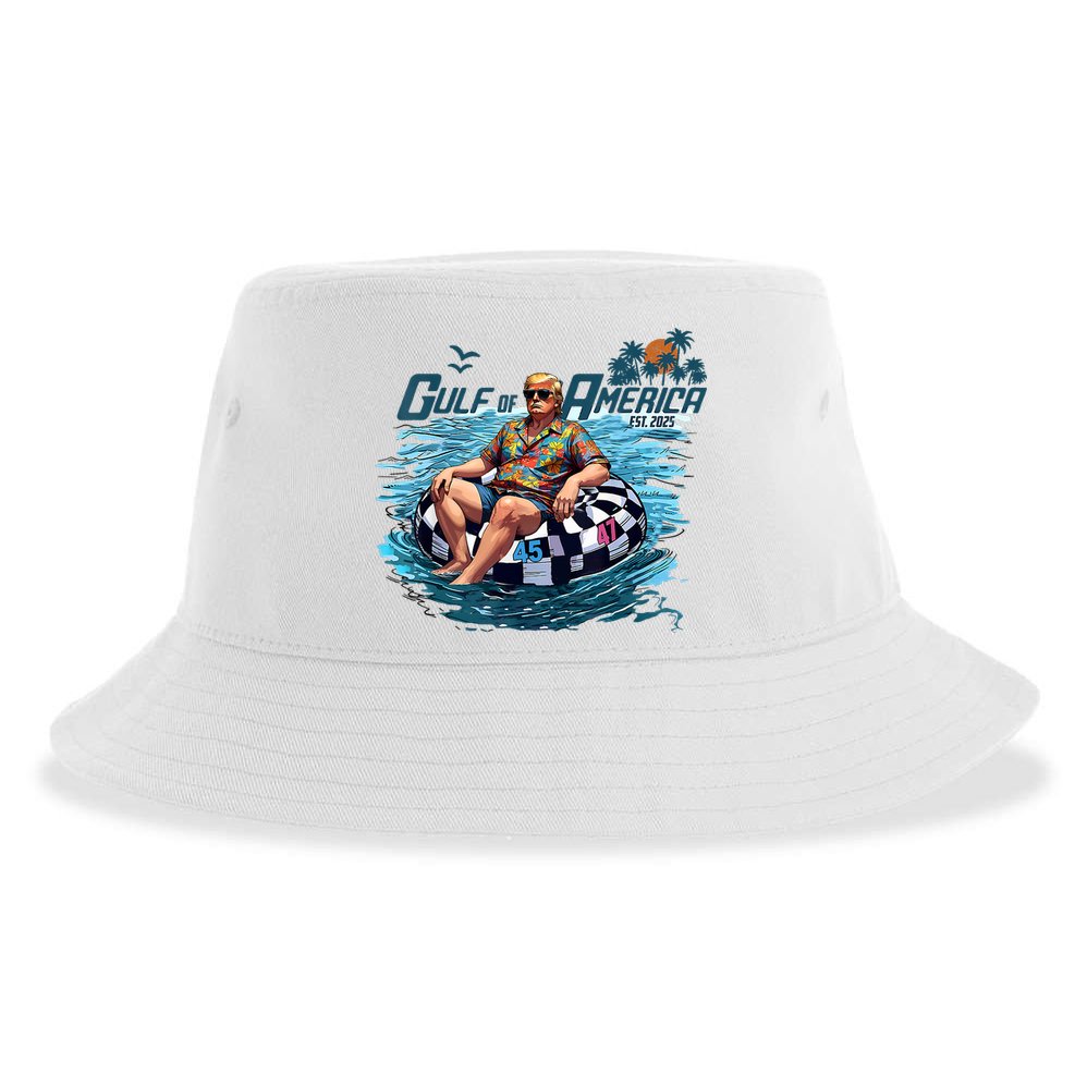 Gulf Of US America Est 2025 Funny Trump Sustainable Bucket Hat