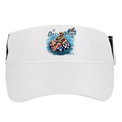 Gulf Of US America Est 2025 Funny Trump Adult Drive Performance Visor