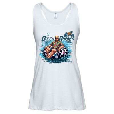 Gulf Of US America Est 2025 Funny Trump Ladies Essential Flowy Tank
