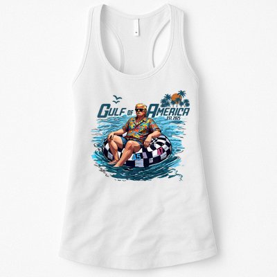 Gulf Of US America Est 2025 Funny Trump Womens Tank Top