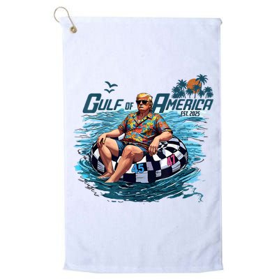 Gulf Of US America Est 2025 Funny Trump Golf Towel