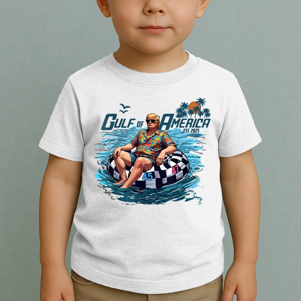 Gulf Of US America Est 2025 Funny Trump Toddler T-Shirt
