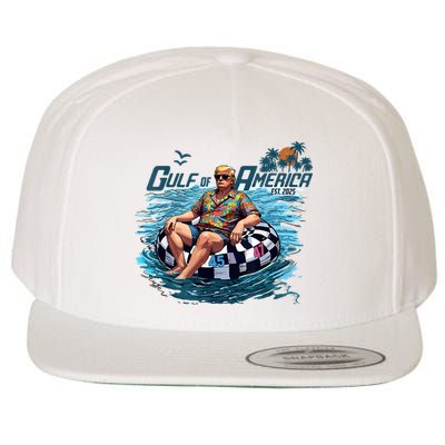 Gulf Of US America Est 2025 Funny Trump Wool Snapback Cap