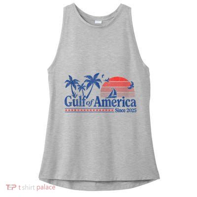 Gulf of US America Vintage 1970s Tank Top Ladies PosiCharge Tri-Blend Wicking Tank