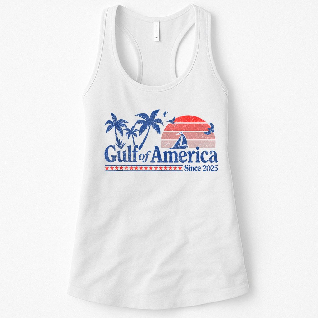 Gulf of US America Vintage 1970s Tank Top Womens Tank Top
