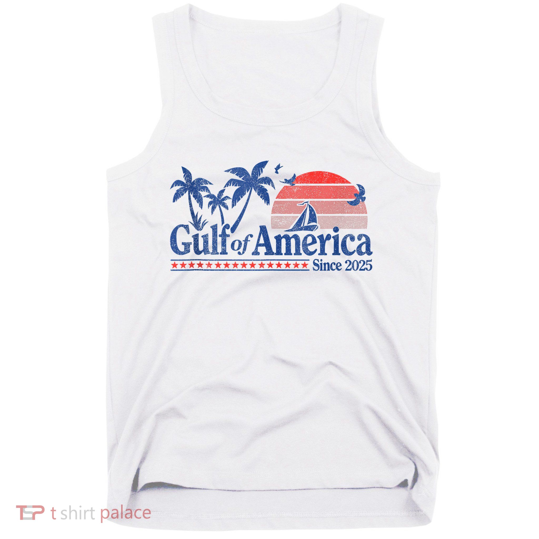Gulf of US America Vintage 1970s Tank Top Tank Top