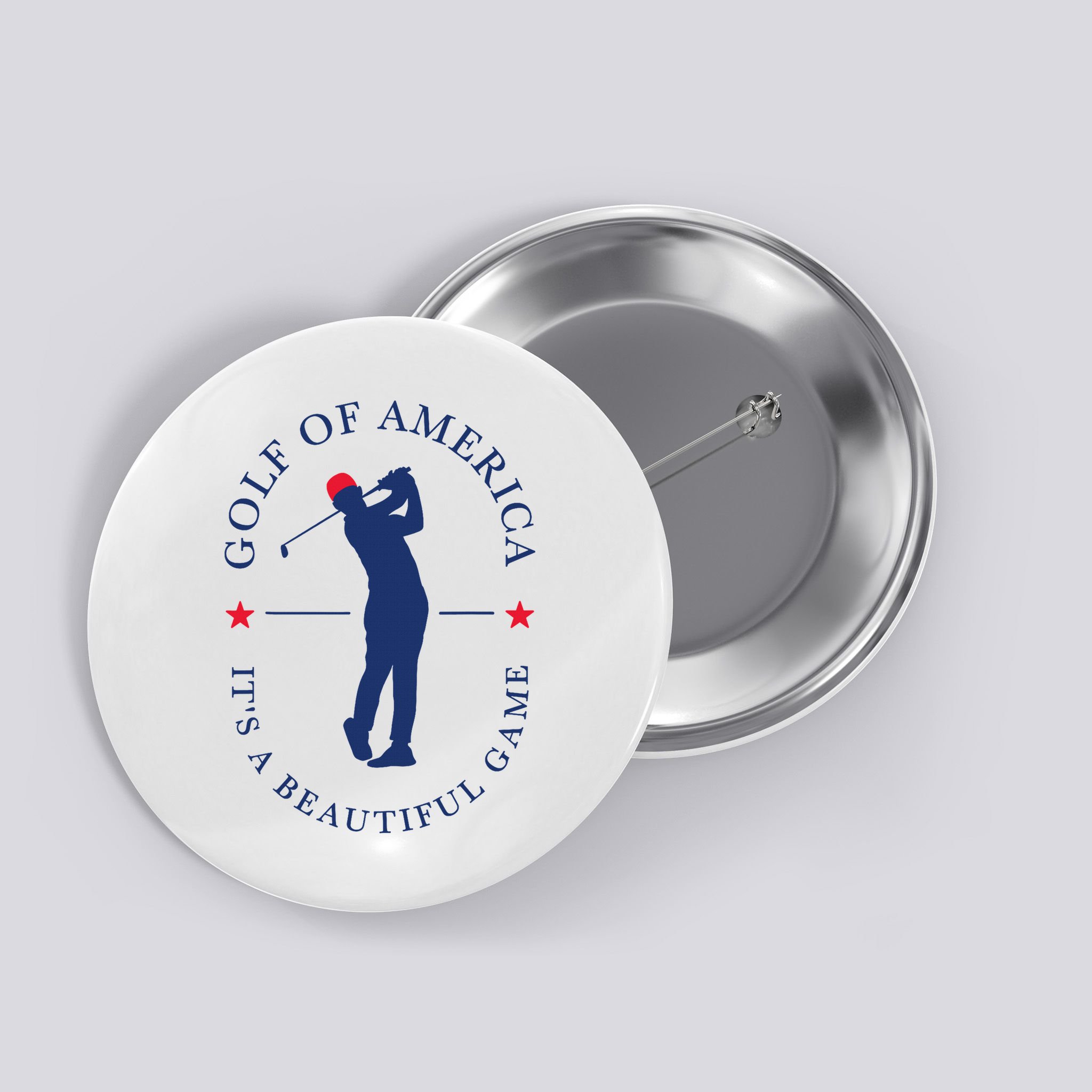 Golf Of Us America Funny Elegant Sports Outfit For Golfers Button