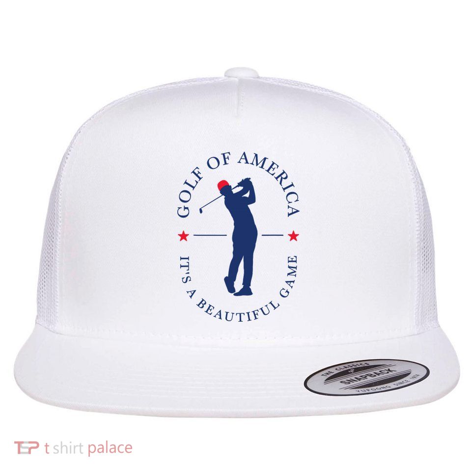 Golf Of Us America Funny Elegant Sports Outfit For Golfers Flatbill Hat