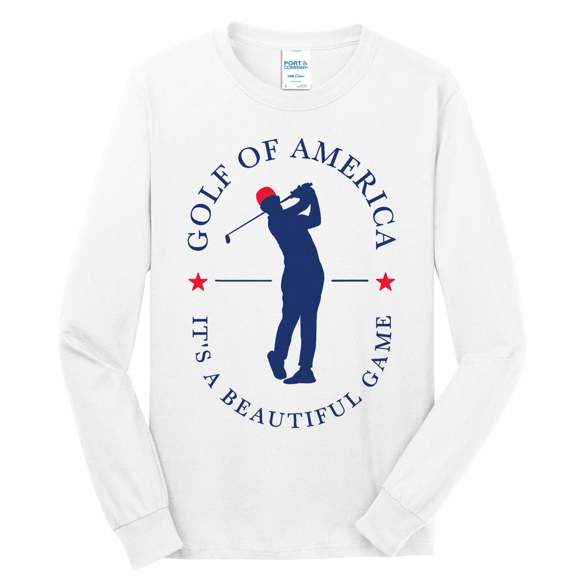 Golf Of Us America Funny Elegant Sports Outfit For Golfers Tall Long Sleeve T-Shirt