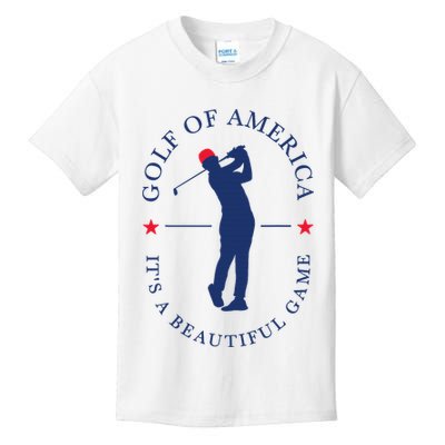 Golf Of Us America Funny Elegant Sports Outfit For Golfers Kids T-Shirt