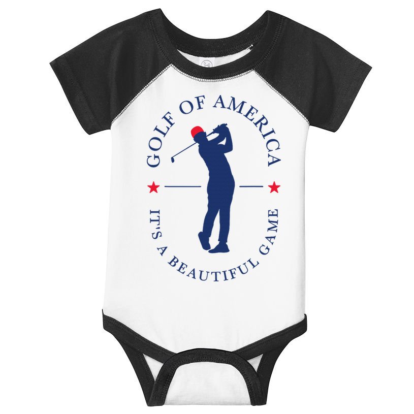 Golf Of Us America Funny Elegant Sports Outfit For Golfers Infant Baby Jersey Bodysuit
