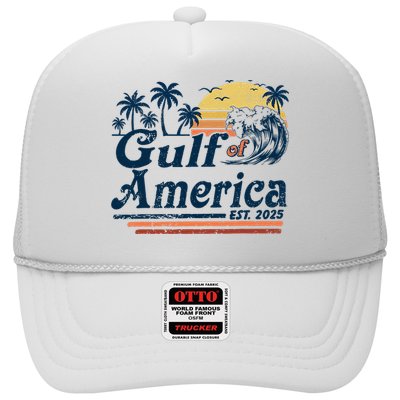 Gulf Of US America Est 2025 Retro Vintage Beach  Trucker Hat