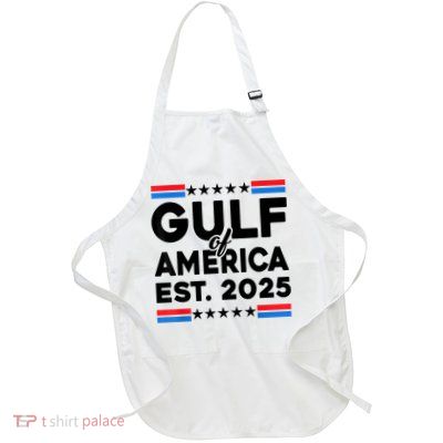 Gulf Of Us America Gulf Of Mexico 2025 Full-Length Apron With Pockets