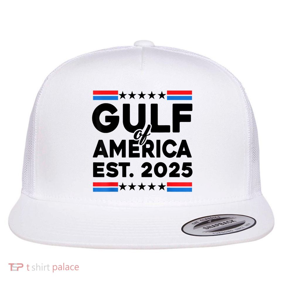 Gulf Of Us America Gulf Of Mexico 2025 Flat Bill Trucker Hat
