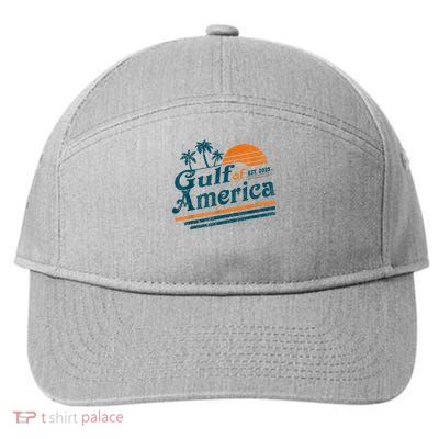  Gulf Of US America 2025 American Flag Mexico 7-Panel Snapback Hat