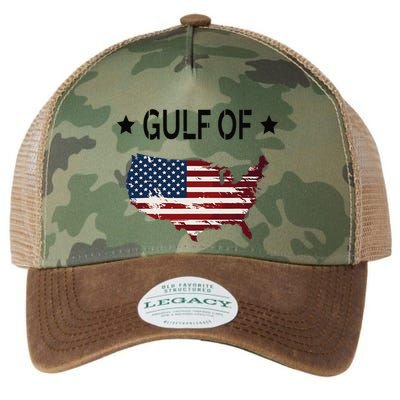 Gulf Of Usa America Funny Usa Flag Donald Trump Legacy Tie Dye Trucker Hat