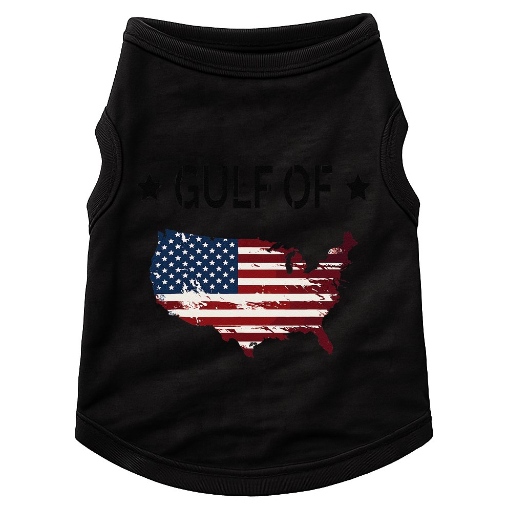 Gulf Of Usa America Funny Usa Flag Donald Trump Doggie Tank
