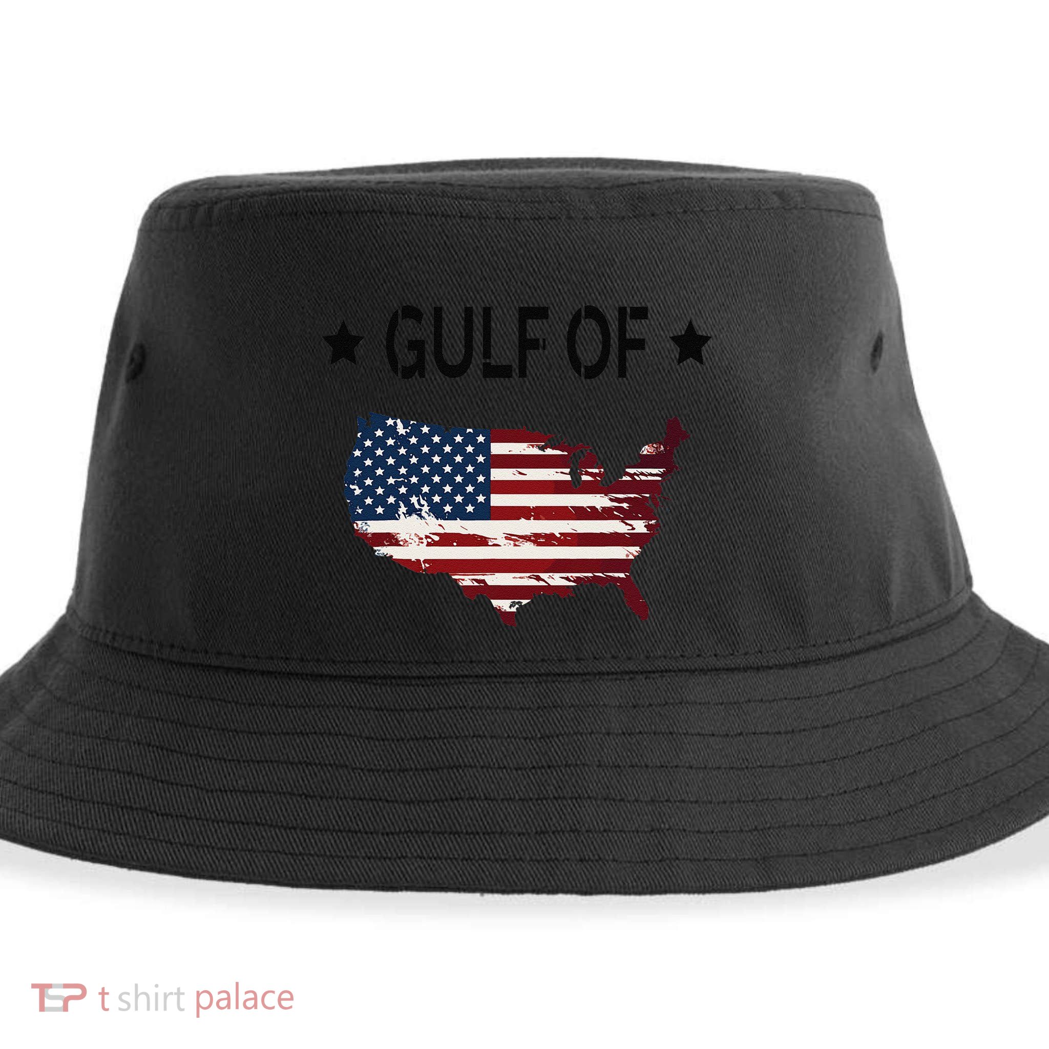 Gulf Of Usa America Funny Usa Flag Donald Trump Sustainable Bucket Hat
