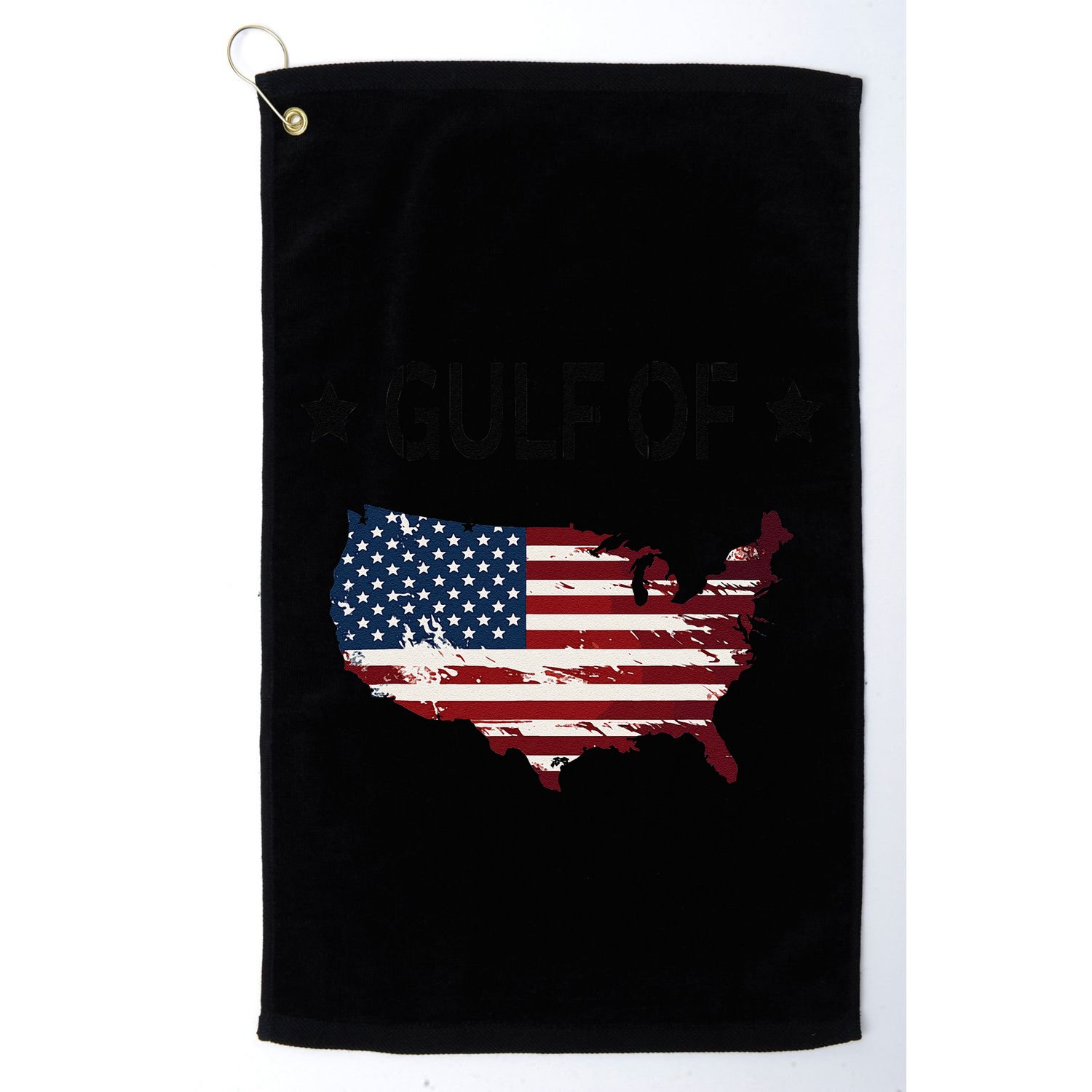 Gulf Of Usa America Funny Usa Flag Donald Trump Golf Towel