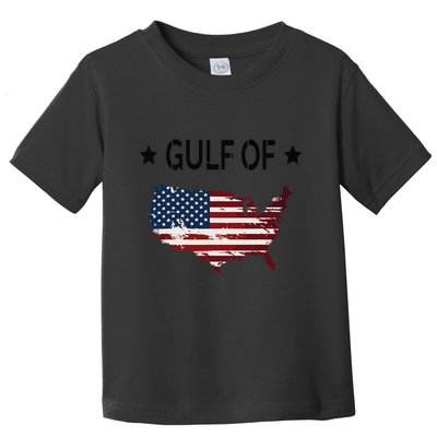 Gulf Of Usa America Funny Usa Flag Donald Trump Toddler T-Shirt