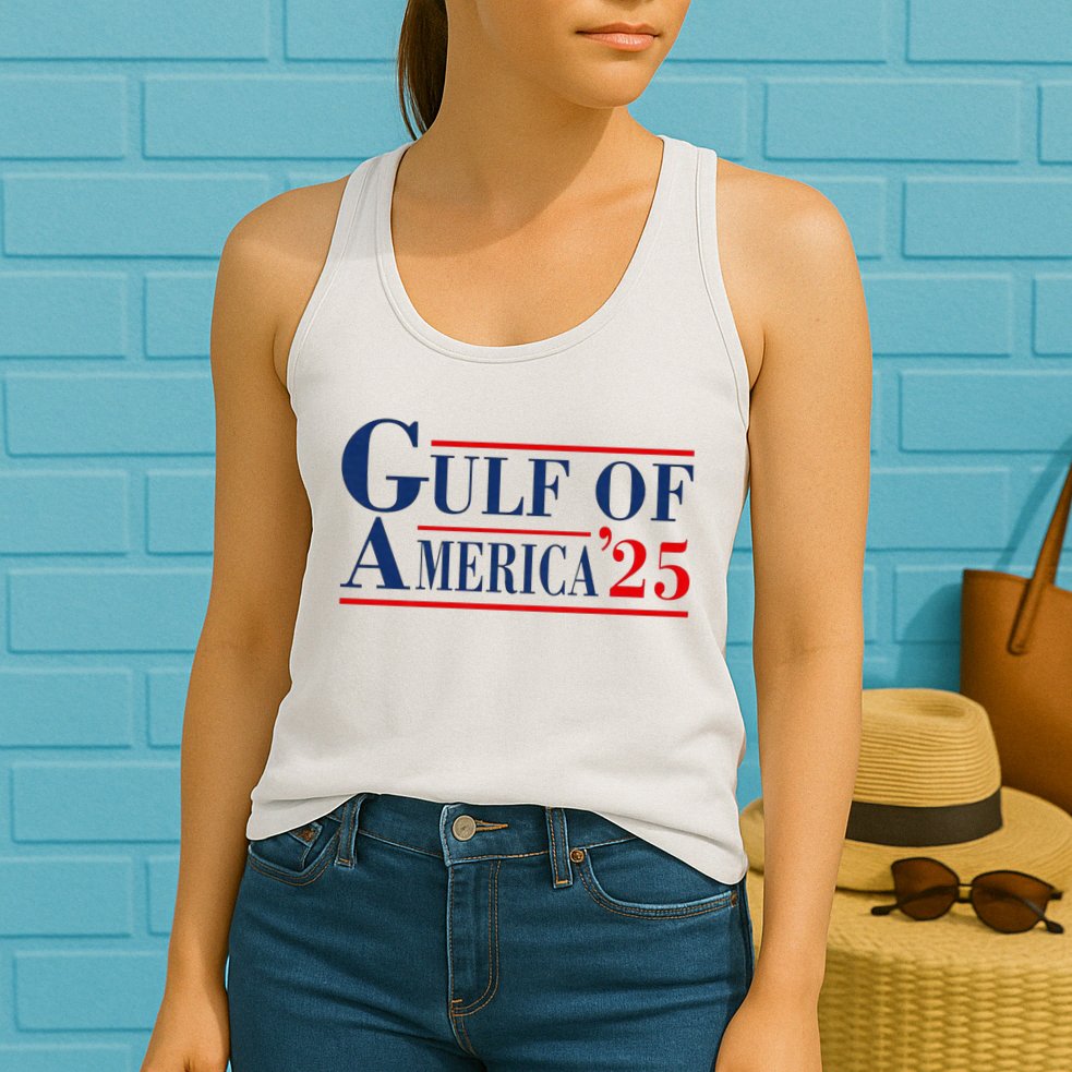 Gulf Of Usa America Funny Gulf Of Mexico Usa 2025 Womens Tank Top