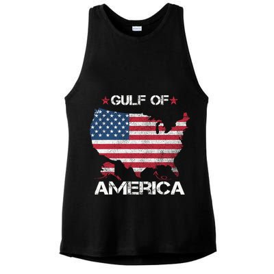 Gulf Of Usa America 2025 AmericaS Gulf Mexico Us Map Ladies PosiCharge Tri-Blend Wicking Tank