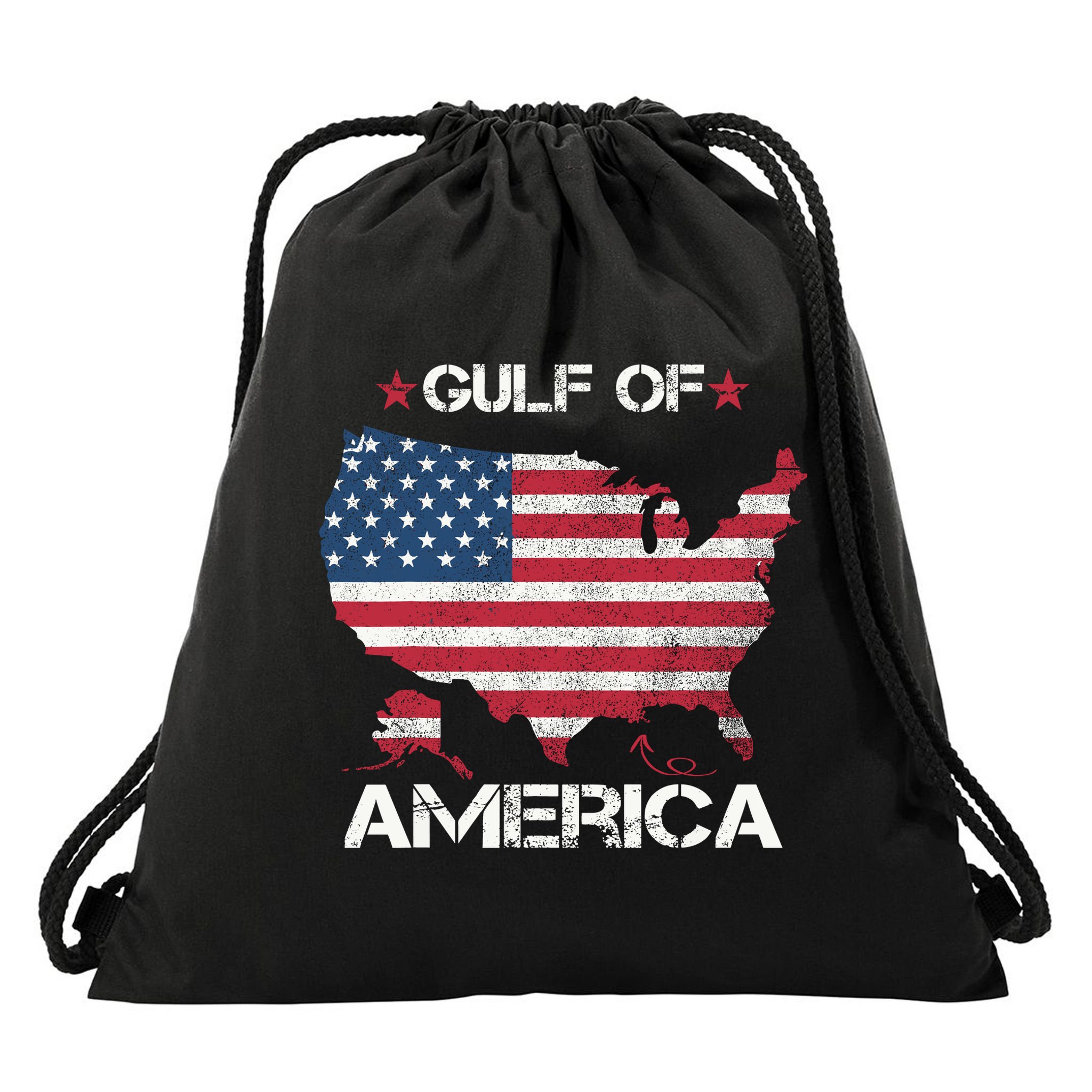 Gulf Of Usa America 2025 AmericaS Gulf Mexico Us Map Drawstring Bag