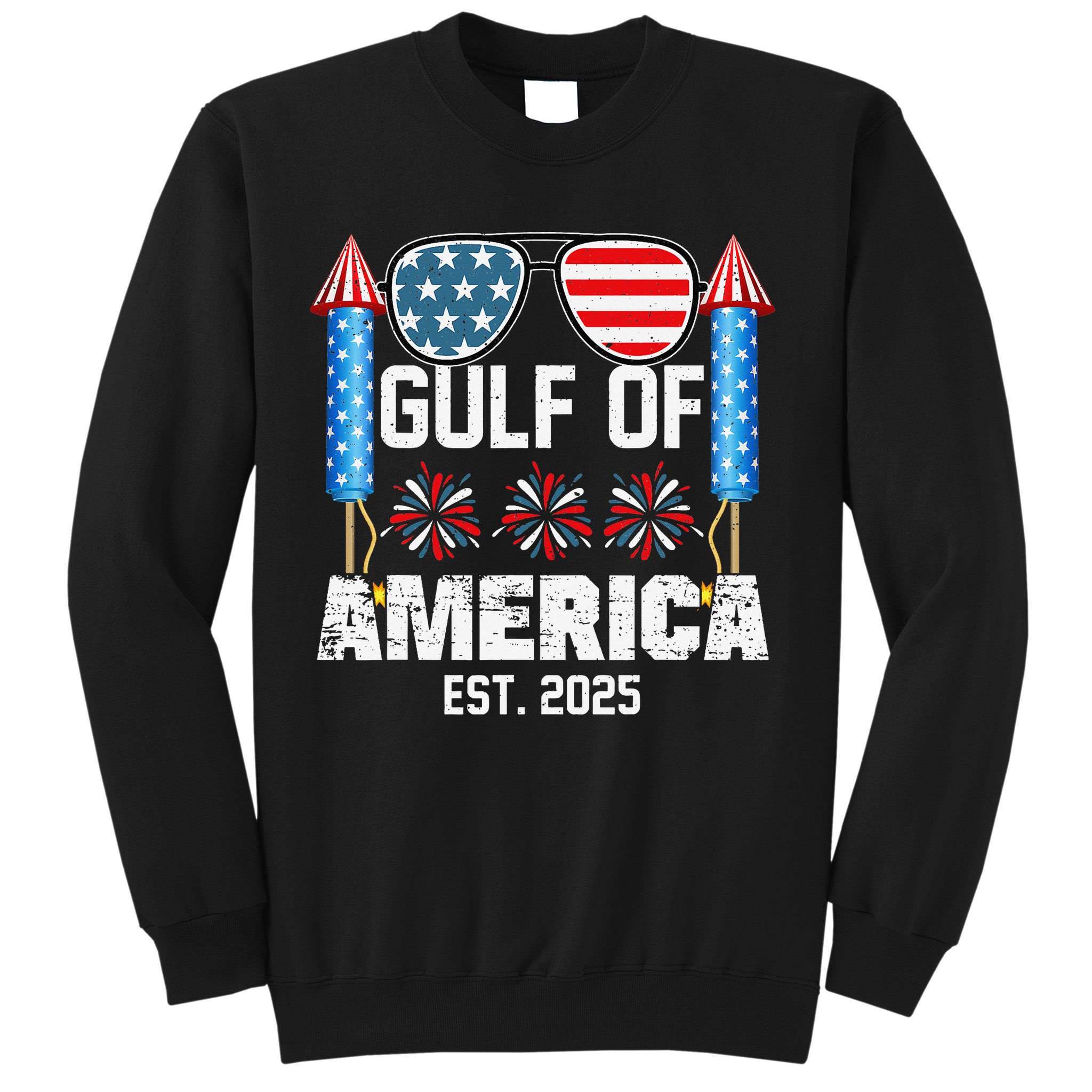 Gulf Of USA America Since 2025 4th Of July Sunglasses Sweatshirt