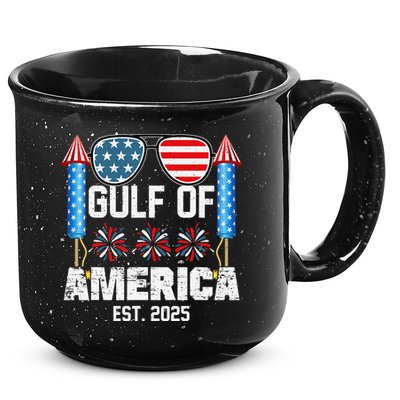 Gulf Of USA America Since 2025 4th Of July Sunglasses 15oz Campfire Ceramic Mug