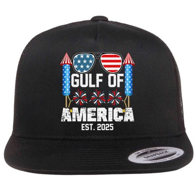 Gulf Of USA America Since 2025 4th Of July Sunglasses Flatbill Hat