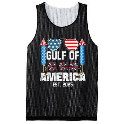 Gulf Of USA America Since 2025 4th Of July Sunglasses Mesh Reversible Basketball Jersey Tank