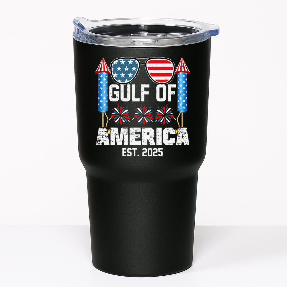 Gulf Of USA America Since 2025 4th Of July Sunglasses Tumbler