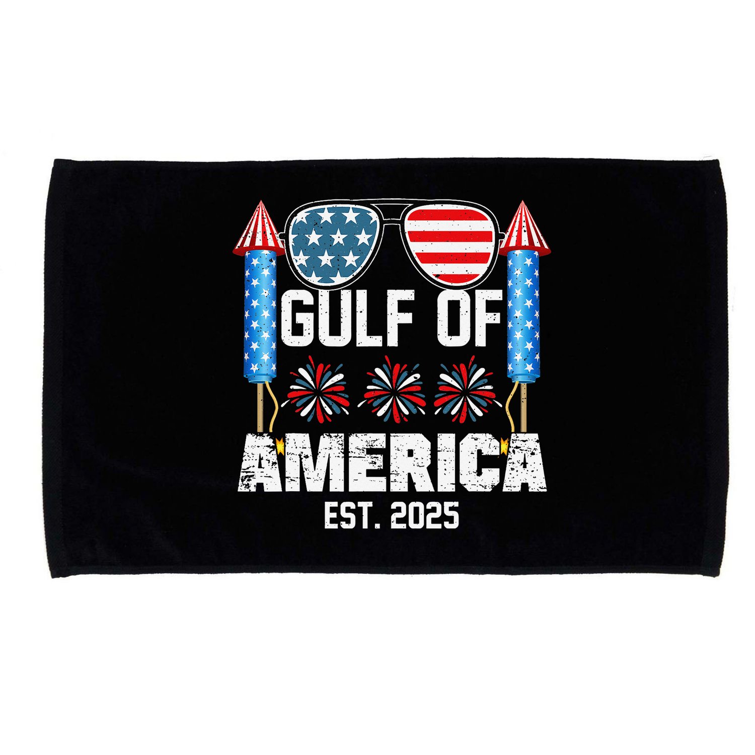 Gulf Of USA America Since 2025 4th Of July Sunglasses Microfiber Hand Towel