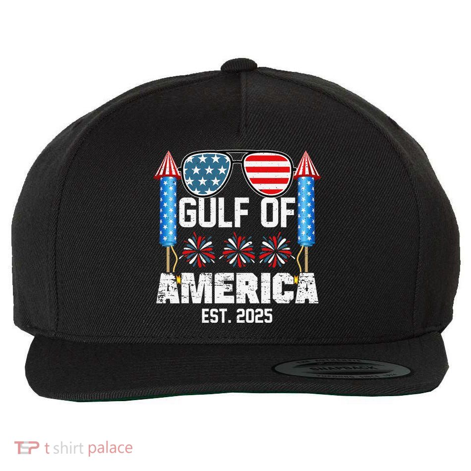Gulf Of USA America Since 2025 4th Of July Sunglasses Wool Snapback Cap