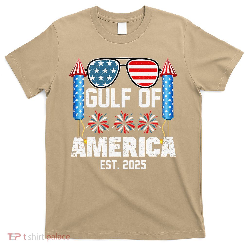 Gulf Of USA America Since 2025 4th Of July Sunglasses T-Shirt