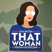 Gov Whitmer I'm With That Woman From Michigan Legacy Tie Dye Trucker Hat