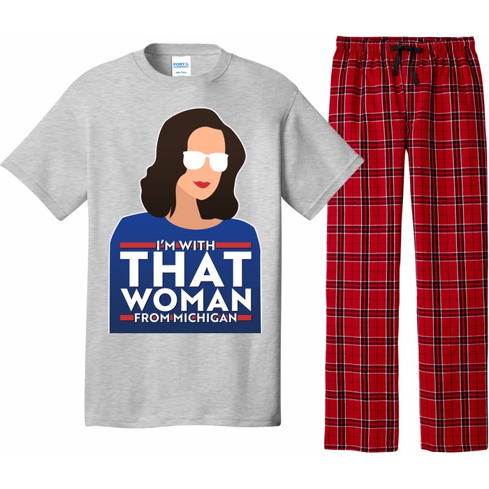 Gov Whitmer I'm With That Woman From Michigan Pajama Set