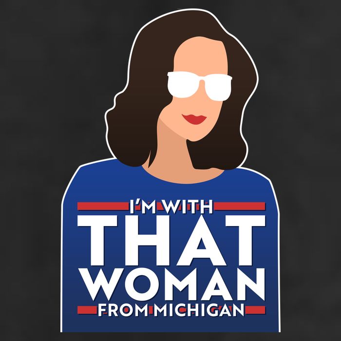 Gov Whitmer I'm With That Woman From Michigan Cool Comfort Performance Bucket Hat