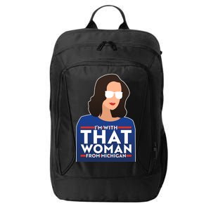 Gov Whitmer I'm With That Woman From Michigan City Backpack