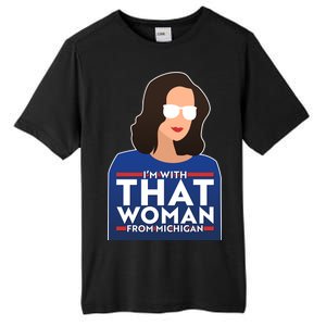 Gov Whitmer I'm With That Woman From Michigan Tall Fusion ChromaSoft Performance T-Shirt