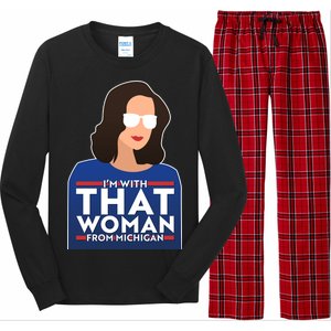 Gov Whitmer I'm With That Woman From Michigan Long Sleeve Pajama Set