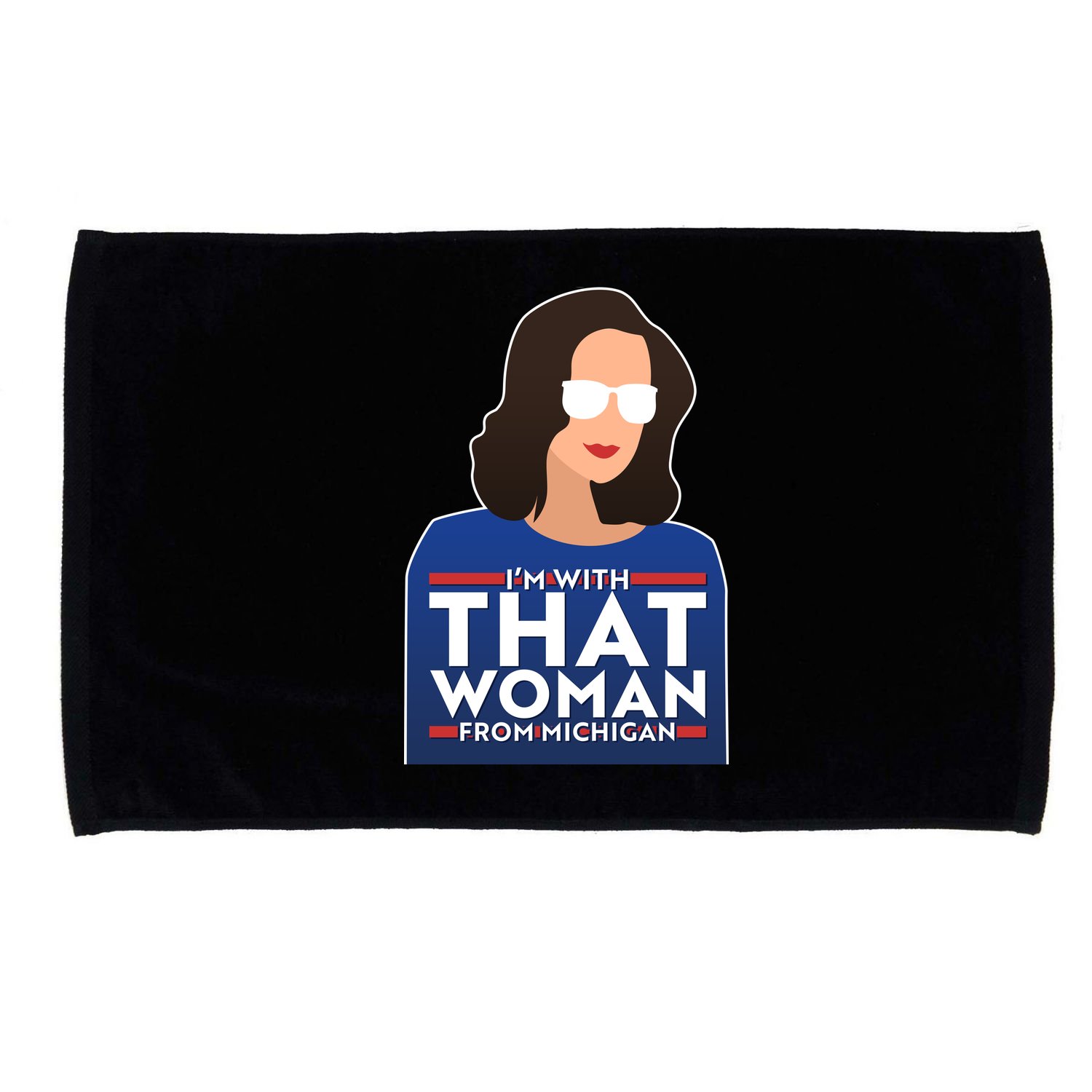 Gov Whitmer I'm With That Woman From Michigan Microfiber Hand Towel