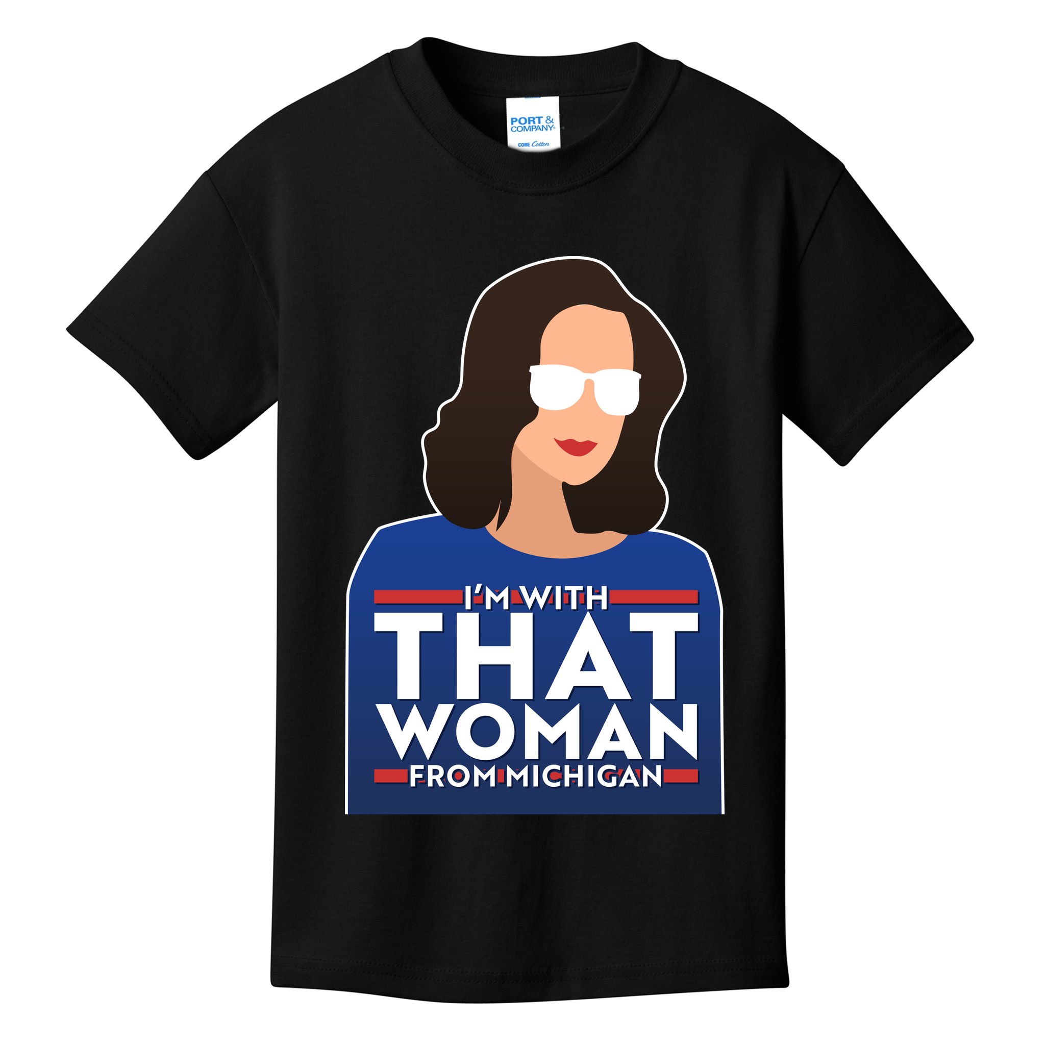 Gov Whitmer I'm With That Woman From Michigan Kids T-Shirt
