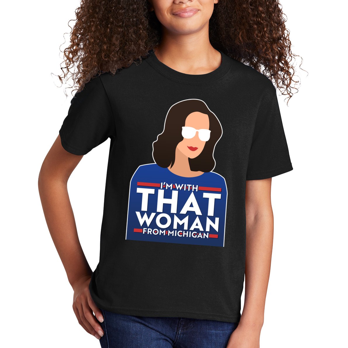 Gov Whitmer I'm With That Woman From Michigan Kids T-Shirt