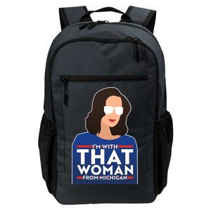 Gov Whitmer I'm With That Woman From Michigan Daily Commute Backpack