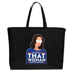 Gov Whitmer I'm With That Woman From Michigan Cotton Canvas Jumbo Tote