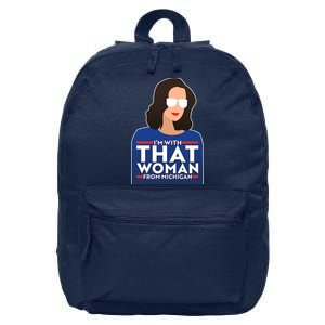 Gov Whitmer I'm With That Woman From Michigan 16 in Basic Backpack