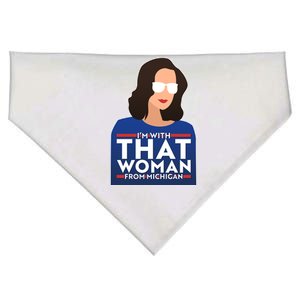 Gov Whitmer I'm With That Woman From Michigan USA-Made Doggie Bandana