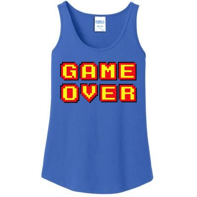 Game Over Vintage Retro Video Games Gaming Gift Arcade Ladies Essential Tank