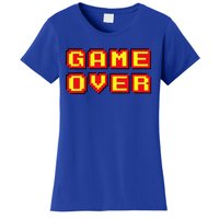 Game Over Vintage Retro Video Games Gaming Gift Arcade Women's T-Shirt